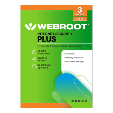 SecureAnywhere Internet Security Plus [3 Devices, 1 Year, Global]