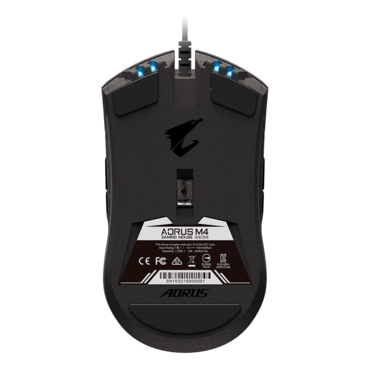 AORUS M4, RGB, 6400-dpi, Wired, Black, Optical Gaming Mouse