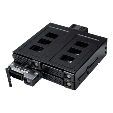 K-49SS, 1 x 5.25" Bay for 4 x 2.5" SATA/SAS Metal Frame