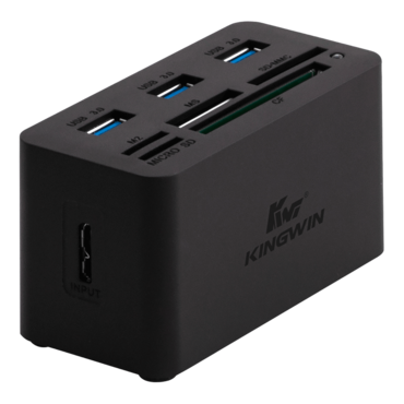 KWCR-801U3, All-in-1 Hi-Speed USB 3.0 Mini USB Hub + Card Reader Combo