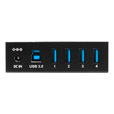 KWI-TPHUB04, Mountable Metal Industrial 4-Port USB 3.0 Hub