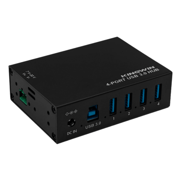 KWI-TPHUB04, Mountable Metal Industrial 4-Port USB 3.0 Hub