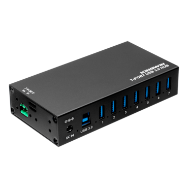 KWI-TPHUB07, Mountable Metal Industrial 7-Port USB 3.0 Hub