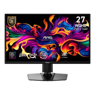 MAG 272QP QD-OLED X24, 26.5" QD-OLED, 2560 x 1440 (QHD), 0.03 ms, 240Hz, Gaming Monitor