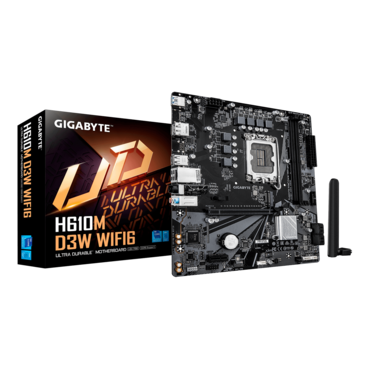 H610M D3W WIFI6, Intel® H610 Chipset, LGA 1700, microATX Motherboard