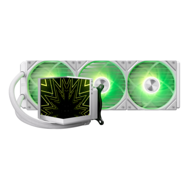 STAGE 360, White, 360mm Radiator, Liquid Cooling System