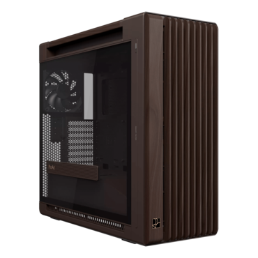 ProArt PA602 Wood, Tempered Glass, No PSU, E-ATX, Retro Brown, Mid Tower Case
