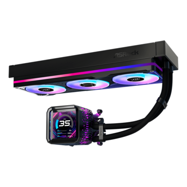 Phantom Gaming 360 LCD, 360mm Radiator, Liquid Cooling System
