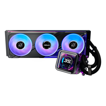 Phantom Gaming 360 LCD, 360mm Radiator, Liquid Cooling System