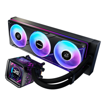 Phantom Gaming 360 LCD, 360mm Radiator, Liquid Cooling System