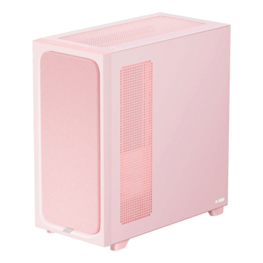 FLOVA F50, Tempered Glass, No PSU, ATX, Pink, Mid Tower Case