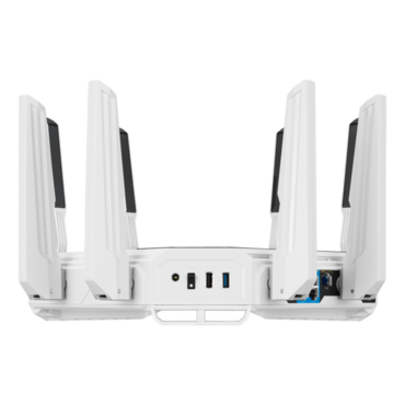 ROG Rapture GT-BE19000AI, IEEE 802.11be, Tri-Band 2.4 / 5 / 6 Ghz, 1376 / 5764 / 11529 Mbps, 1xUSB 3.1 / 1xUSB 2.0, 7xRJ45, Retail Wireless Router