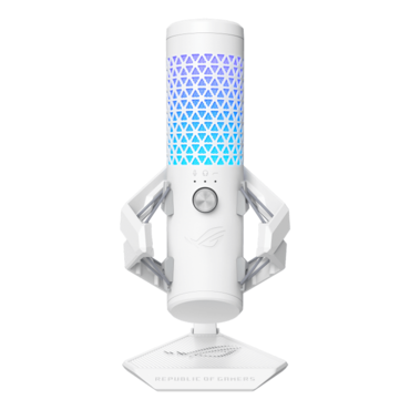 ROG Carnyx, Anti-Vibration, 25 mm Condenser, RGB LED, White, Gaming Microphone