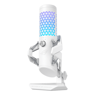 ROG Carnyx, Anti-Vibration, 25 mm Condenser, RGB LED, White, Gaming Microphone