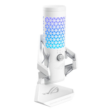 ROG Carnyx, Anti-Vibration, 25 mm Condenser, RGB LED, White, Gaming Microphone