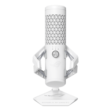 ROG Carnyx, Anti-Vibration, 25 mm Condenser, RGB LED, White, Gaming Microphone