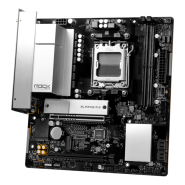 B850M Rock WiFi, AMD B850 Chipset, AM5, microATX Motherboard