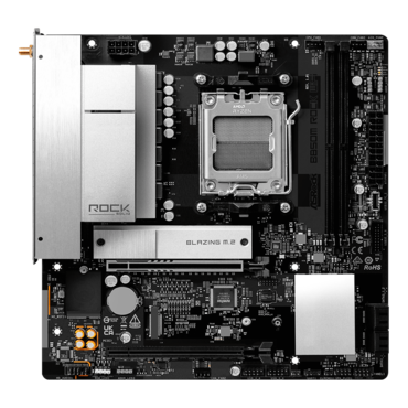 B850M Rock WiFi, AMD B850 Chipset, AM5, microATX Motherboard