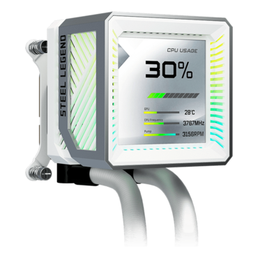 Steel Legend 360 LCD, 360mm Radiator, Liquid Cooling System