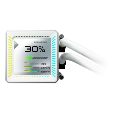 Steel Legend 360 LCD, 360mm Radiator, Liquid Cooling System