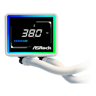 Challenger White 360 Digital, 360mm Radiator, Liquid Cooling System