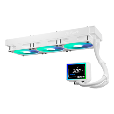 Challenger White 360 Digital, 360mm Radiator, Liquid Cooling System