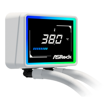 Challenger White 240 Digital, 240mm Radiator, Liquid Cooling System