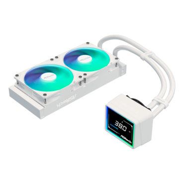 Challenger White 240 Digital, 240mm Radiator, Liquid Cooling System