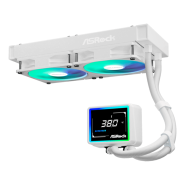 Challenger White 240 Digital, 240mm Radiator, Liquid Cooling System