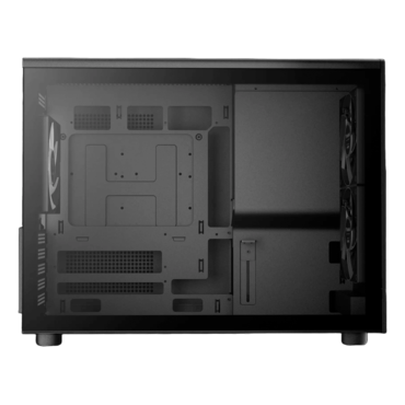 ATHENA M4M, Tempered Glass, No PSU, microATX, Black, Mini Tower Case