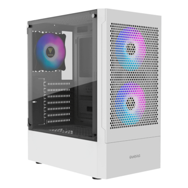TALOS E3 MESH WH, Tempered Glass, No PSU, ATX, White, Mid Tower Case