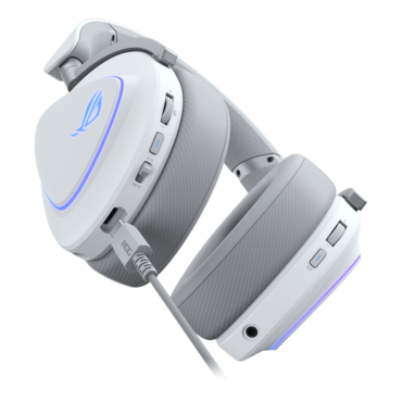 ROG Delta II, Wired/Bluetooth/Wireless, White, Gaming Headset