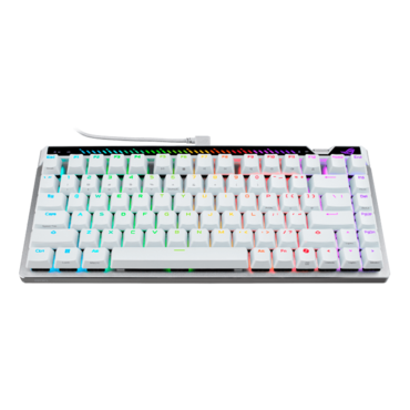 ROG Falchion Ace 75 HE, Per Key RGB, ROG HFX V2X Magnetic, Wired, White, Mechanical Gaming Keyboard