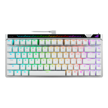 ROG Falchion Ace 75 HE, Per Key RGB, ROG HFX V2X Magnetic, Wired, White, Mechanical Gaming Keyboard