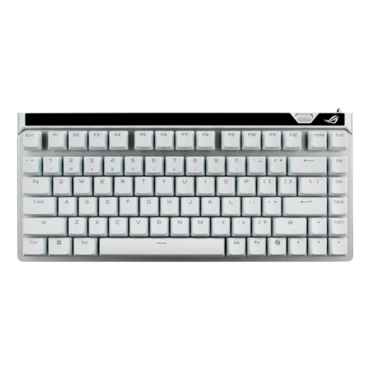 ROG Falchion Ace 75 HE, Per Key RGB, ROG HFX V2X Magnetic, Wired, White, Mechanical Gaming Keyboard