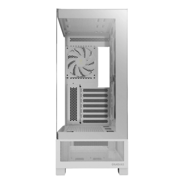ATLAS M1 WH, Tempered Glass, No PSU, ATX, White, Mid Tower Case
