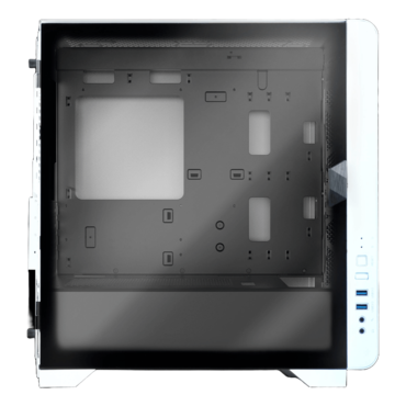 MARS E2, Tempered Glass, No PSU, microATX, White, Mini Tower Case