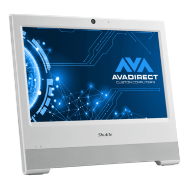 XPC All-in-One X50V9U300 White, 15.6" HD LED, Touch, Intel® U300, 2x DDR5 SO-DIMM Memory, 2x M.2, 1x 2.5" SSD/HDD, Intel® UHD Graphics, Fanless Barebone PC