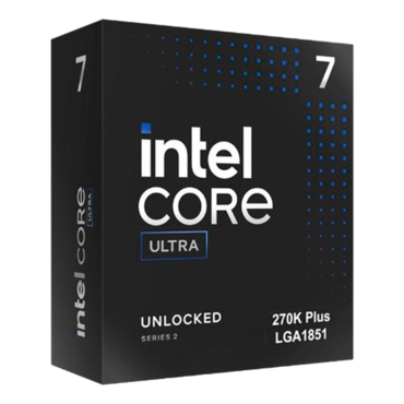 Core™ Ultra 7 270K Plus 24 (8P+16E) Cores 3.2 - 5.5GHz Turbo, LGA 1851, 250W MTP, Retail Processor