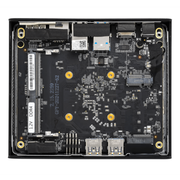 Nano NE10N, Intel® N100, 1x DDR4 SO-DIMM, 1x M.2, Intel® UHD Graphics, Semi-ruggedized Barebone PC