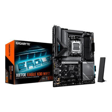 X870E EAGLE X3D WIFI7, AMD X870E Chipset, AM5, ATX Motherboard