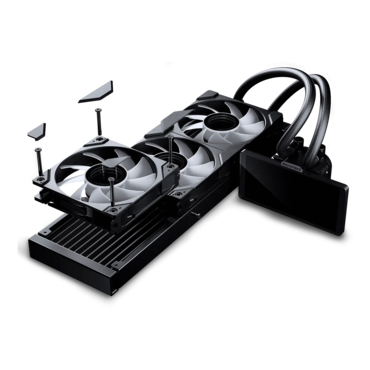 Glacier One 360M25 LCD, 360mm Radiator, Liquid Cooling System