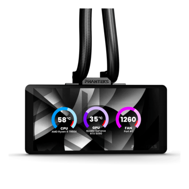 Glacier One 360M25 LCD, 360mm Radiator, Liquid Cooling System