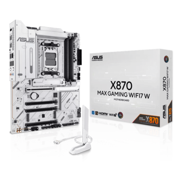 X870 MAX GAMING WIFI7 W, AMD X870 Chipset, AM5, ATX Motherboard