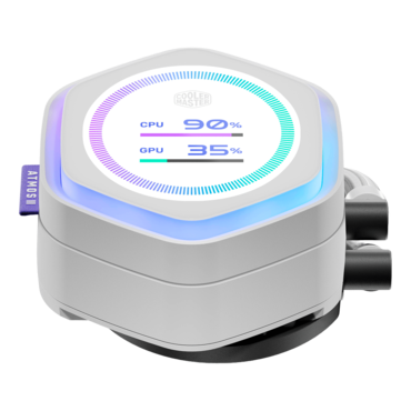 MasterLiquid Atmos II LCD, White, 360mm Radiator, Liquid Cooling System