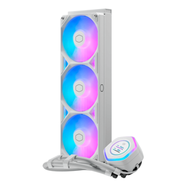 MasterLiquid Atmos II LCD, White, 360mm Radiator, Liquid Cooling System