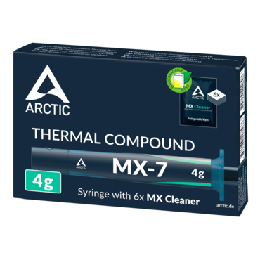 MX-7 w/ 6x MX Cleaner, 4g, N/A W/m.k, Grey Thermal Paste