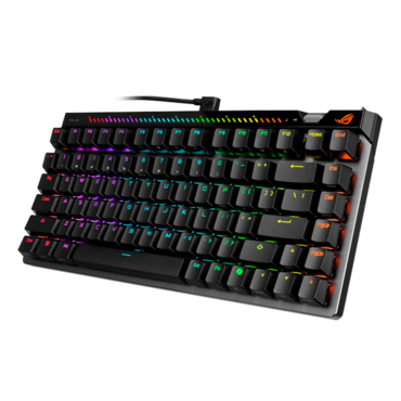 ROG Falchion Ace 75 HE, Per Key RGB, ROG HFX V2X Magnetic, Wired, Black, Mechanical Gaming Keyboard