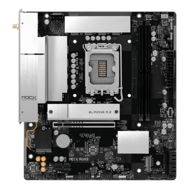 B860M Rock WiFi, Intel® B860 Chipset, LGA 1851, microATX Motherboard