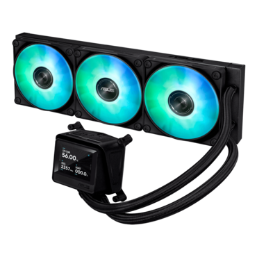 MAX Gaming LC 360 ARGB LCD, 360mm Radiator, Liquid Cooling System